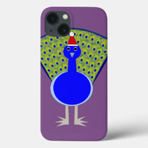 Funny Christmas Peacock iPhone 13 Case
