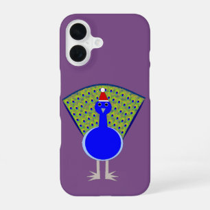 Funny Christmas Peacock iPhone 16 Case