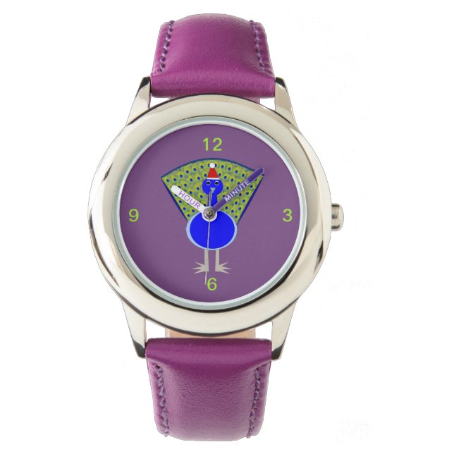 Funny Christmas Peacock Watch (Front)