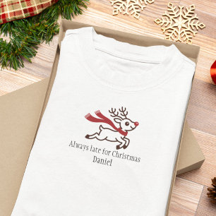 Funny Christmas Personalised Family Tri-Blend Shirt