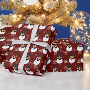 Funny Christmas Personalised Photo face Spanish Wrapping Paper