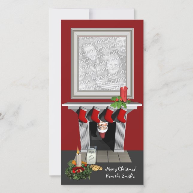 Funny Christmas Photo Card (Front)