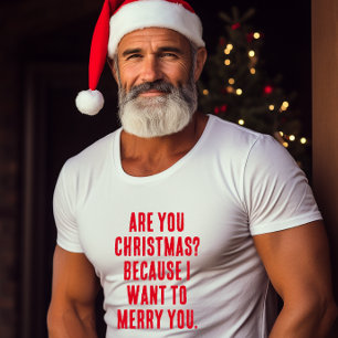 Funny Christmas Pick Up Line T-Shirt