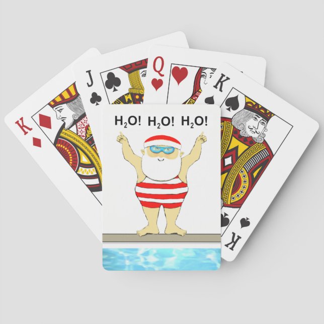 Funny Christmas Playing Cards (Back)