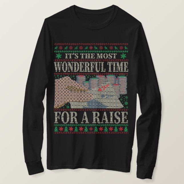 FUNNY CHRISTMAS POKER UGLY SWEATER (Design Front)