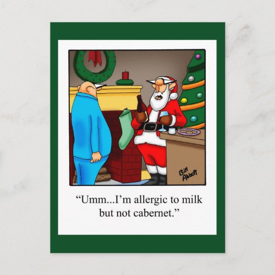 Funny Christmas Postcard | Zazzle.co.uk
