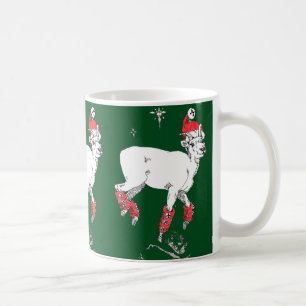 Funny Christmas Prancing Dall Sheep Ram Cup