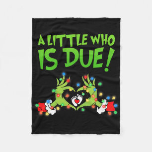 Funny Christmas Pregnancy Announcement New Mum Est Fleece Blanket