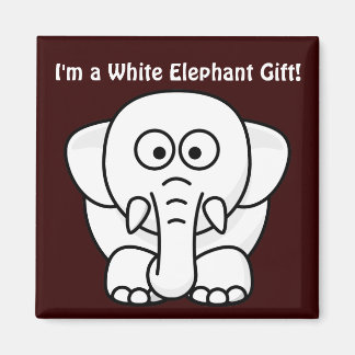 Funny Christmas Present: Real White Elephant Gift! Magnet