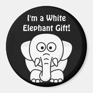 Funny Christmas Present: Real White Elephant Gift! Magnet