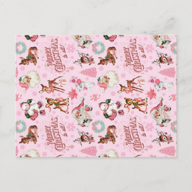 Funny Christmas  - Printable Digital Designs  Postcard (Front)