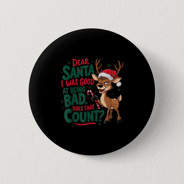 Funny Christmas Quote  6 Cm Round Badge (Front)