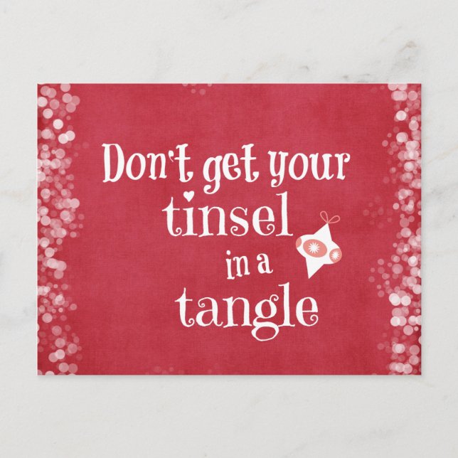 Funny Christmas Quote Holiday Postcard (Front)