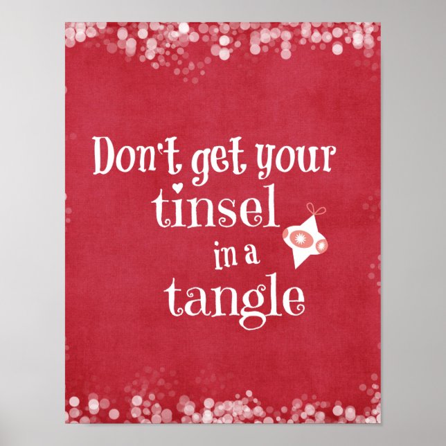 Funny Christmas Quote Poster (Front)
