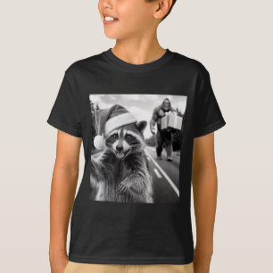 Funny Christmas Raccoon Shirt Raccoon Selfie With