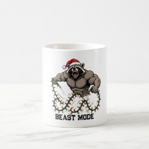 Funny Christmas Racoon Gym Shirt - Merry Liftmas Coffee Mug