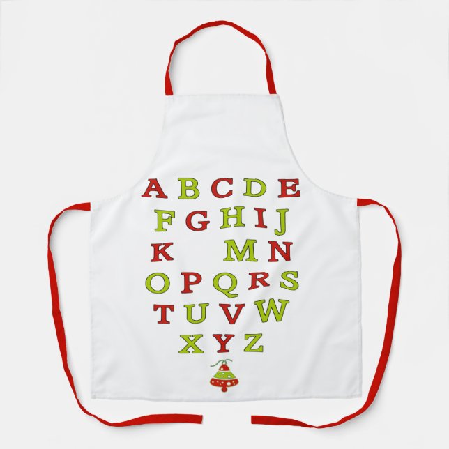 Funny Christmas Rebus NoEL Apron (Front)