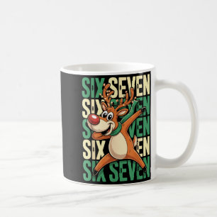 Funny Christmas Reindeer Dabbing Xmas Dab Six Seve Coffee Mug