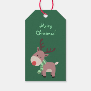 Funny Christmas Reindeer Gift Tags