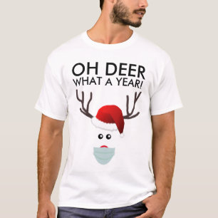 Funny Christmas Reindeer Holiday Fashion T-Shirt