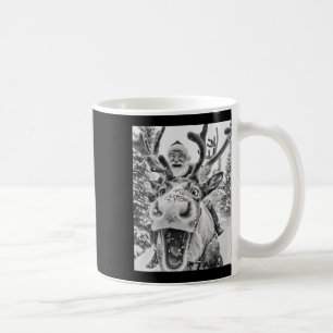 Funny Christmas Reindeer Selfie Santa Claus Xmas S Coffee Mug