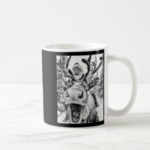 Funny Christmas Reindeer Selfie Santa Claus Xmas S Coffee Mug