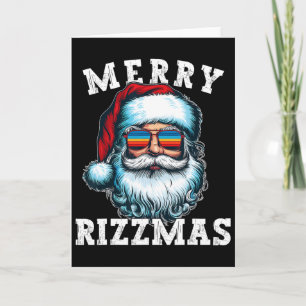 Funny Christmas Rizz Meme Merry Rizzmas For Trendy Card