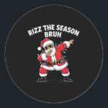 Funny Christmas Rizzmas Santa Xmas Rizz The Season Classic Round Sticker<br><div class="desc">Funny Christmas Rizzmas Santa Xmas Rizz The Season Bruh</div>