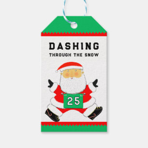 Funny Christmas Runner Gift Tags