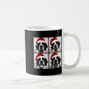 Funny Christmas Saint Bernard Santa Dog Lover Phot Coffee Mug