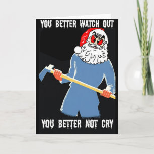 FUNNY CHRISTMAS SANTA CARD
