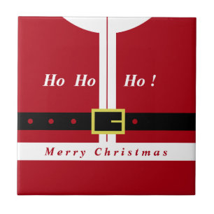Funny Christmas Santa Ceramic Tile