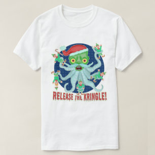 Funny Christmas Santa Claus Release the Kringle T-Shirt