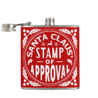 Funny Christmas Santa Claus Stamp of Approval