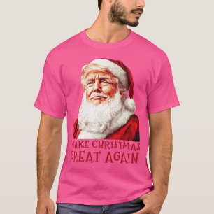 Funny Christmas Santa Claus Trump T-Shirt