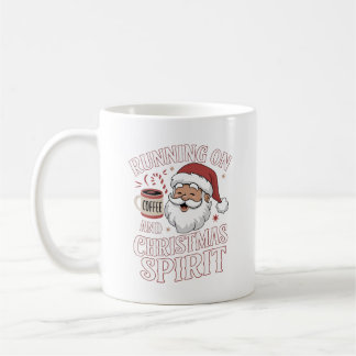 Funny Christmas Santa Coffee Lover Design Mug