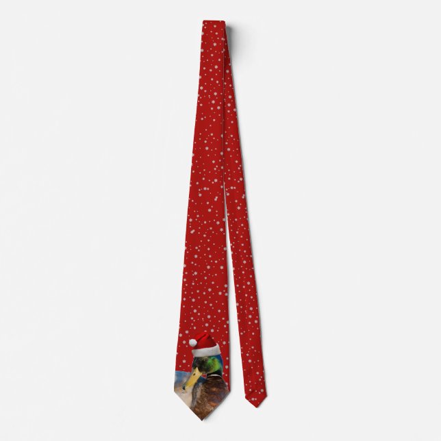 Funny Christmas Santa Duck Tie (Front)