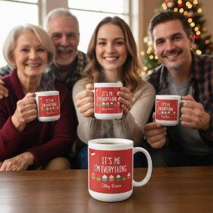  Funny christmas santa  red and green humor Coffee Mug
