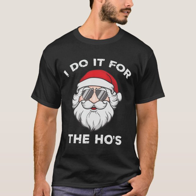 Funny Christmas Santa T-shirt (Front)