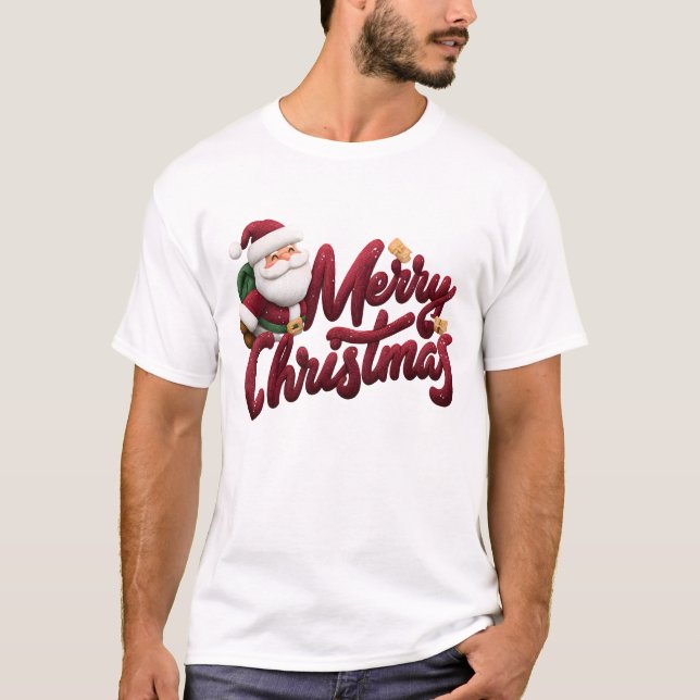 Funny Christmas Santa's Favorite Family Custom Tee (Front)