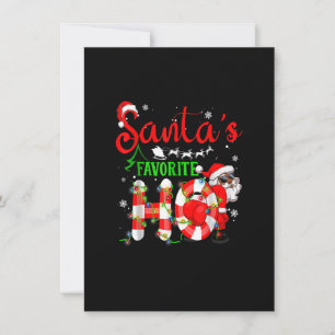 Funny Christmas Santa's Favourite Ho Xmas Invitation