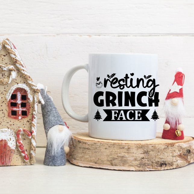 Funny Christmas saying, holiday quote) Two-Tone Coffee Mug (Creator Uploaded)