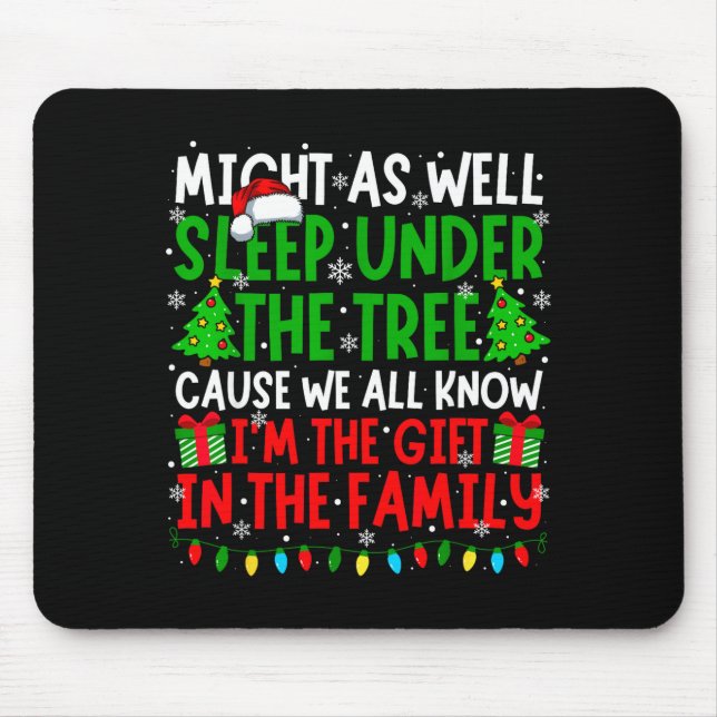 Funny Christmas Saying Retro Xmas Sarcastic Men Wo Mouse Mat (Front)