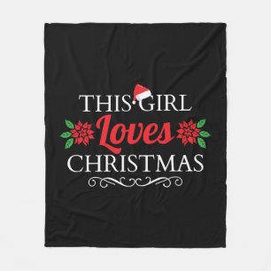 Funny Christmas Sayings Fleece Blanket