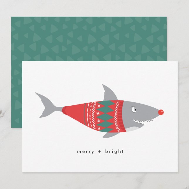 Funny Christmas Shark (Front/Back)