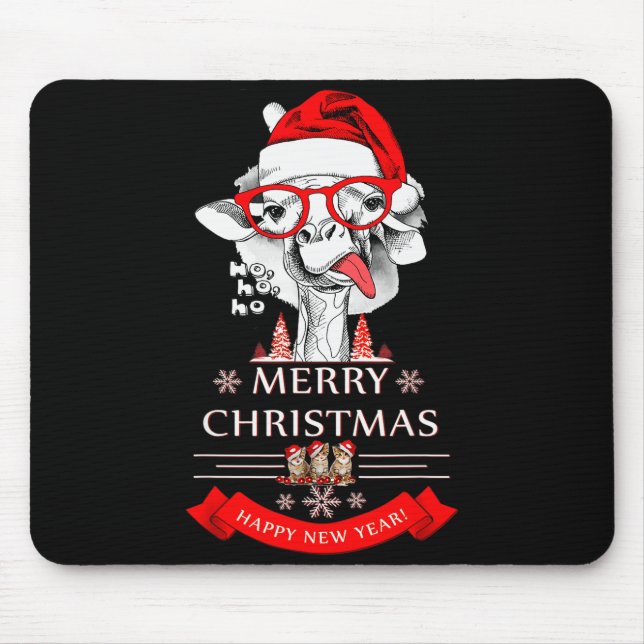Funny Christmas Shirt Christmas Ho-ho-ho  Mouse Mat (Front)