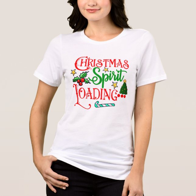Funny Christmas shirt with loading design (Front)