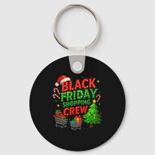 Funny Christmas Shopng Crew Key Ring