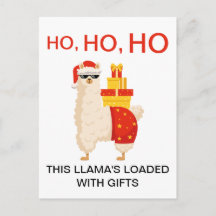 Funny Christmas Simple Disco Santa Llama