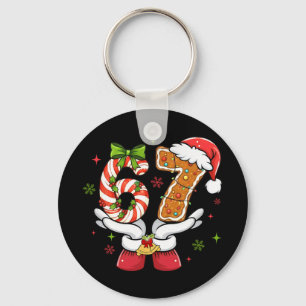 Funny Christmas Six Seven 6 7 Meme Gen Alpha Slang Key Ring